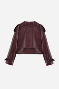 Dana Faux Leather Cropped Jacket