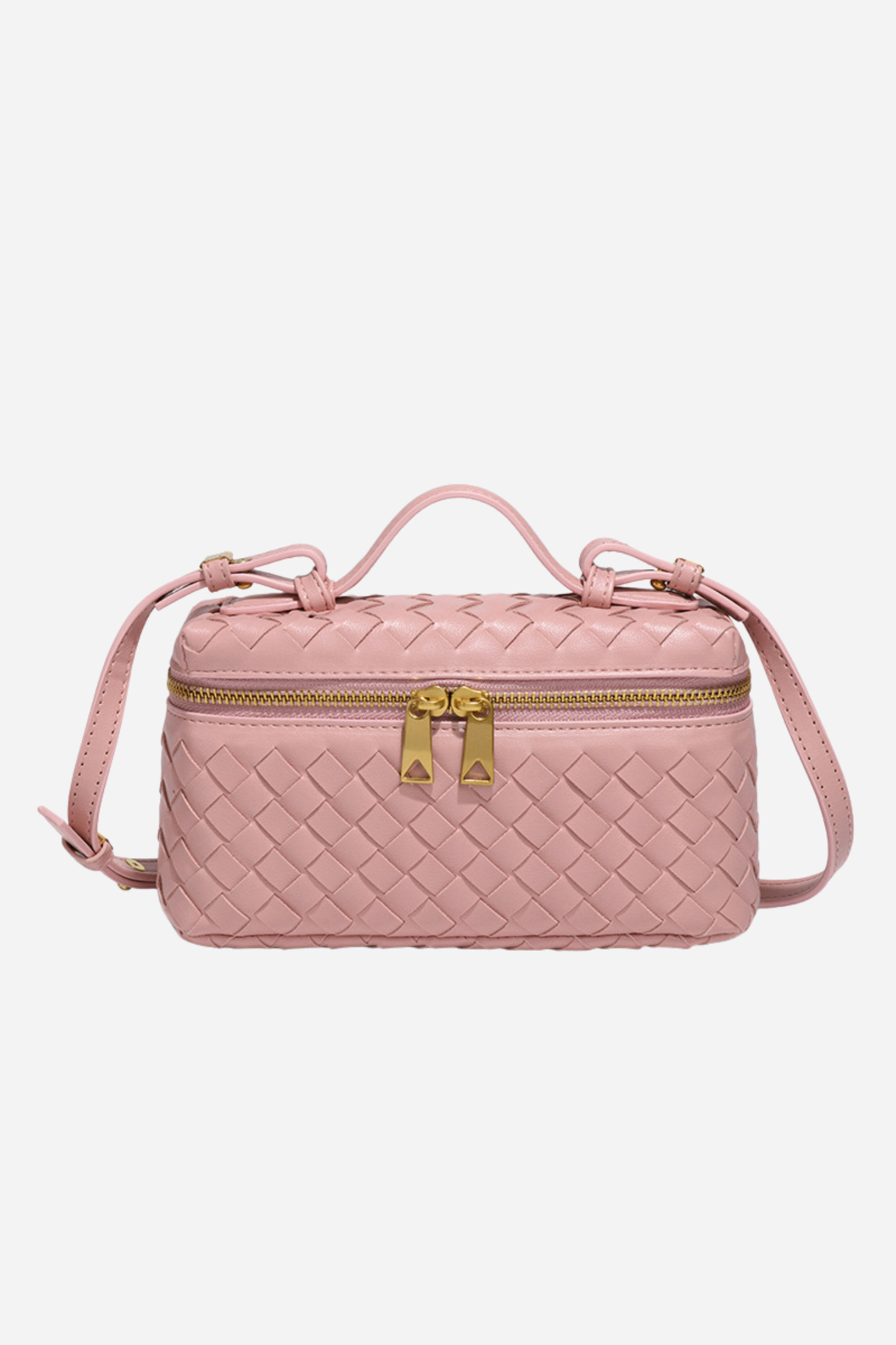Weaved Leather Crossbody Bag