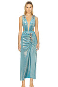 Nina Flower Applique V-neck Two-pieces Swim Set