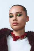 Two-Pack Rose Rhinestones Necklace Set