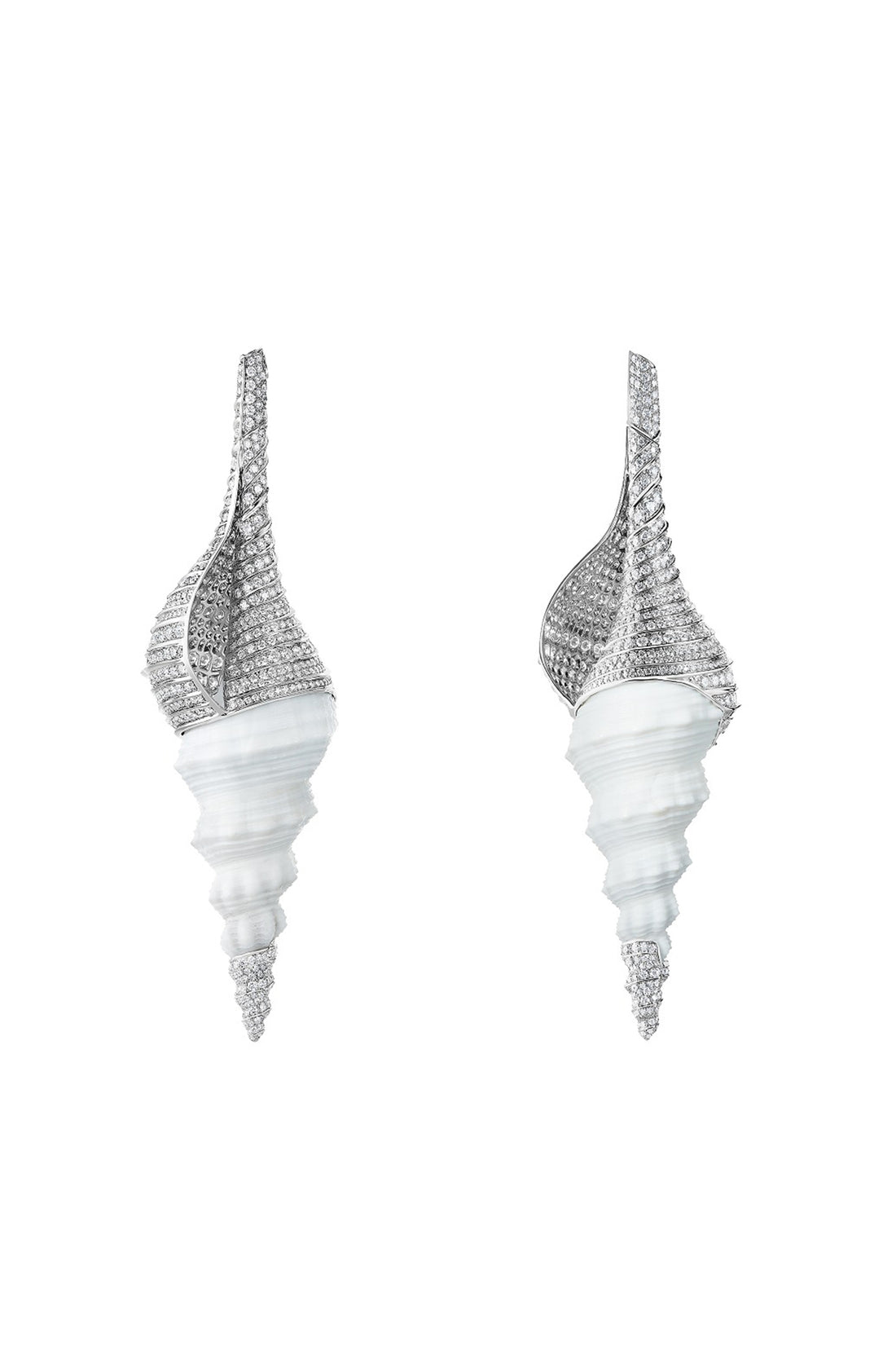 Sea Shell Diamond Ear Cuffs