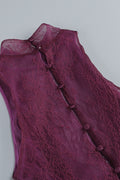 Evelyn Plunging Cowl Lace Bodice Maxi Dress