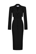 Antonia Cut Out Blazer Midi Dress