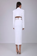 Antonia Cut Out Blazer Midi Dress
