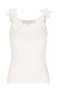 Lesley Floral Applique Round Neck Top