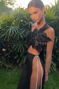 Barbara Embroidered Floral Tube Top & Skirt Set