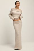 Georgia Off-Shoulder Knitted Set
