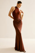 Vera Asymmetrical Cut-out Maxi Dress