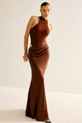 Vera Asymmetrical Cut-out Maxi Dress