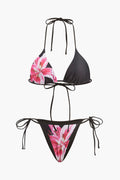 Lucy Floral Print Three-piece Swim Set