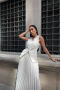Salome Vest Pleated Skirt Set