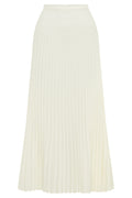 Renata V-neck Pleated Skirt Set