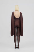 Agatha Cap Sleeve Drape Bodysuit