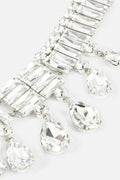 Multi Layer Geometric Crystal Necklace
