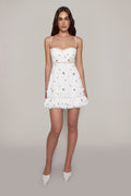 Setlla Embroidered Floral Mini Slip Dress