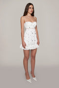Setlla Embroidered Floral Mini Slip Dress