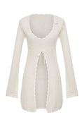Doris Scalloped Crochet Beach Tunic