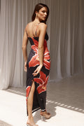 Renata Floral Print Scoop Neck Maxi Dress
