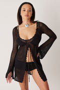 Doris Scalloped Crochet Beach Tunic