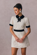 Belinda Rose Embellished Short Sleeve Mini Dress