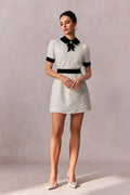 Belinda Rose Embellished Short Sleeve Mini Dress