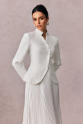 Christine Embroidery Pleated Skirt Set