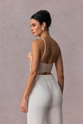 Lynn Floral Beaded Bustier Top