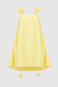 Emma Spaghetti Strap Rose Detail Mini Dress