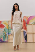 Angelica Floral Embroidery Sequin Sleeveless Vest