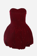 Marguerite Velvet Corset Mini Dress