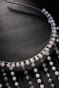 Crystal Pearl Tassel Headband