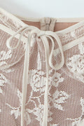 Odelia Sweetheart Lace Flare Mini Dress