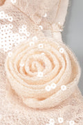 Eartha One Shoulder Floral Sequin Maxi Dress
