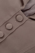 Victoria Deep V-neck Blazer & Mini Skirt Set