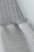 Polo Collar Short Sleeve Knit Mini Dress