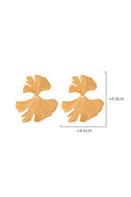 Ginkgo Leaf Drop Earrings