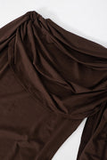 Agatha Cap Sleeve Drape Bodysuit