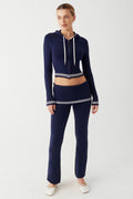 Striped Knitted Hoodie Set