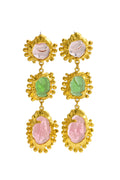 Irregular Gemstone Dangle Earrings