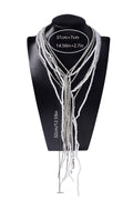 Pearl Rhinestone Multi Strand Necklace
