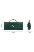 Woven Leather Clutch Bag