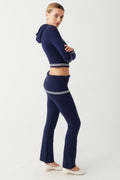 Striped Knitted Hoodie Set