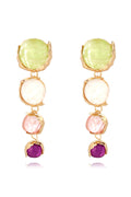 Irregular Gemstone Drop Earrings