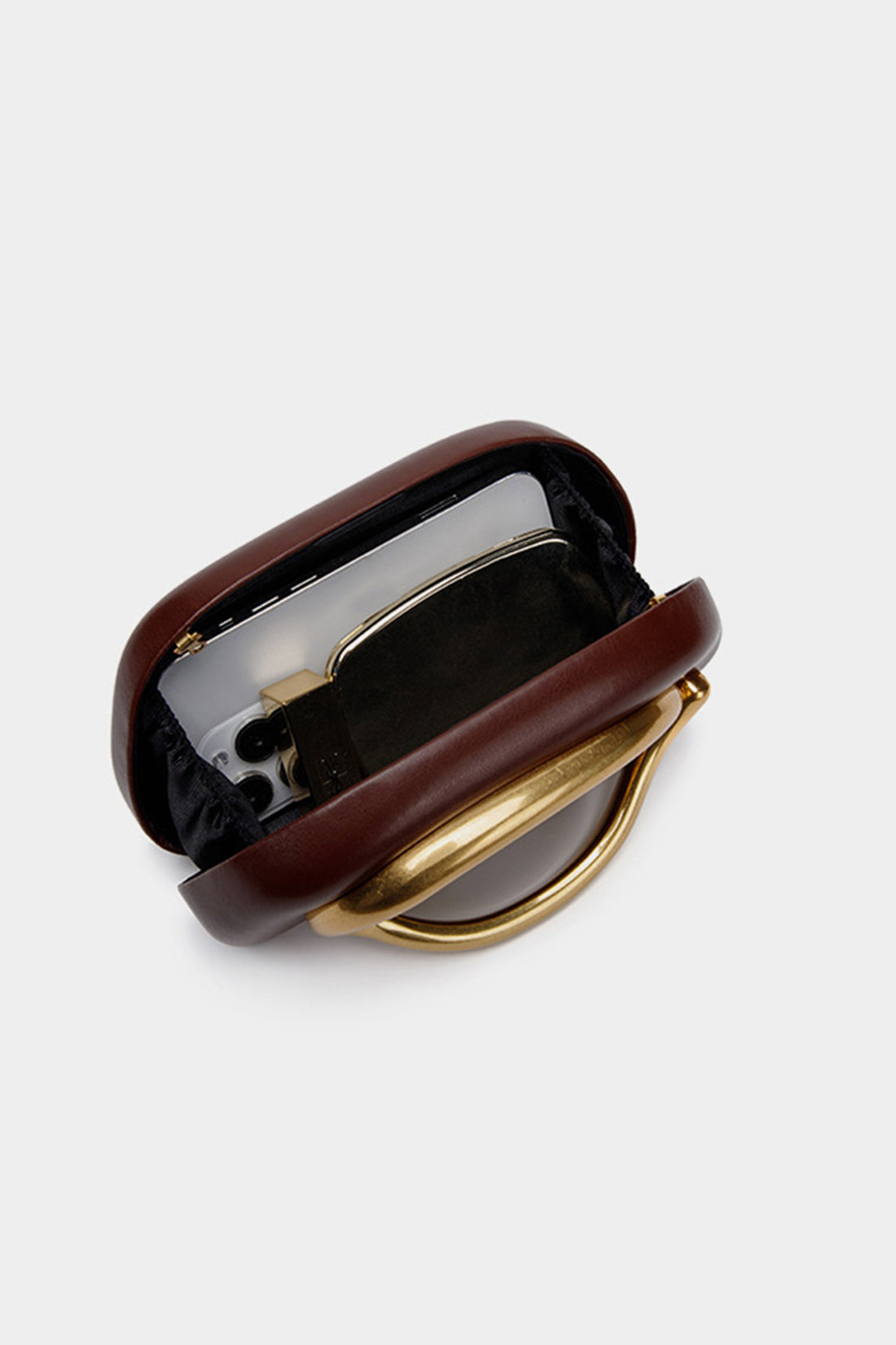 Curved Metal Box Bag