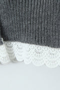 Susie Lace Hem Knit Cardigan & Pants Set