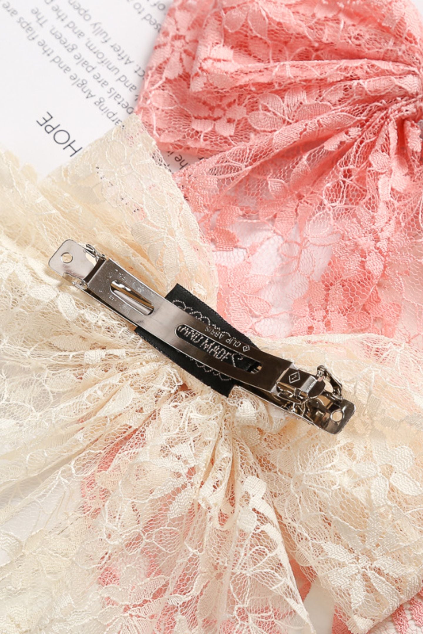 Double Bowknot Lace Hair Clip