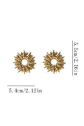 Hollow Sunburst Earrings