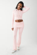 Striped Knitted Hoodie Set