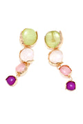 Irregular Gemstone Drop Earrings