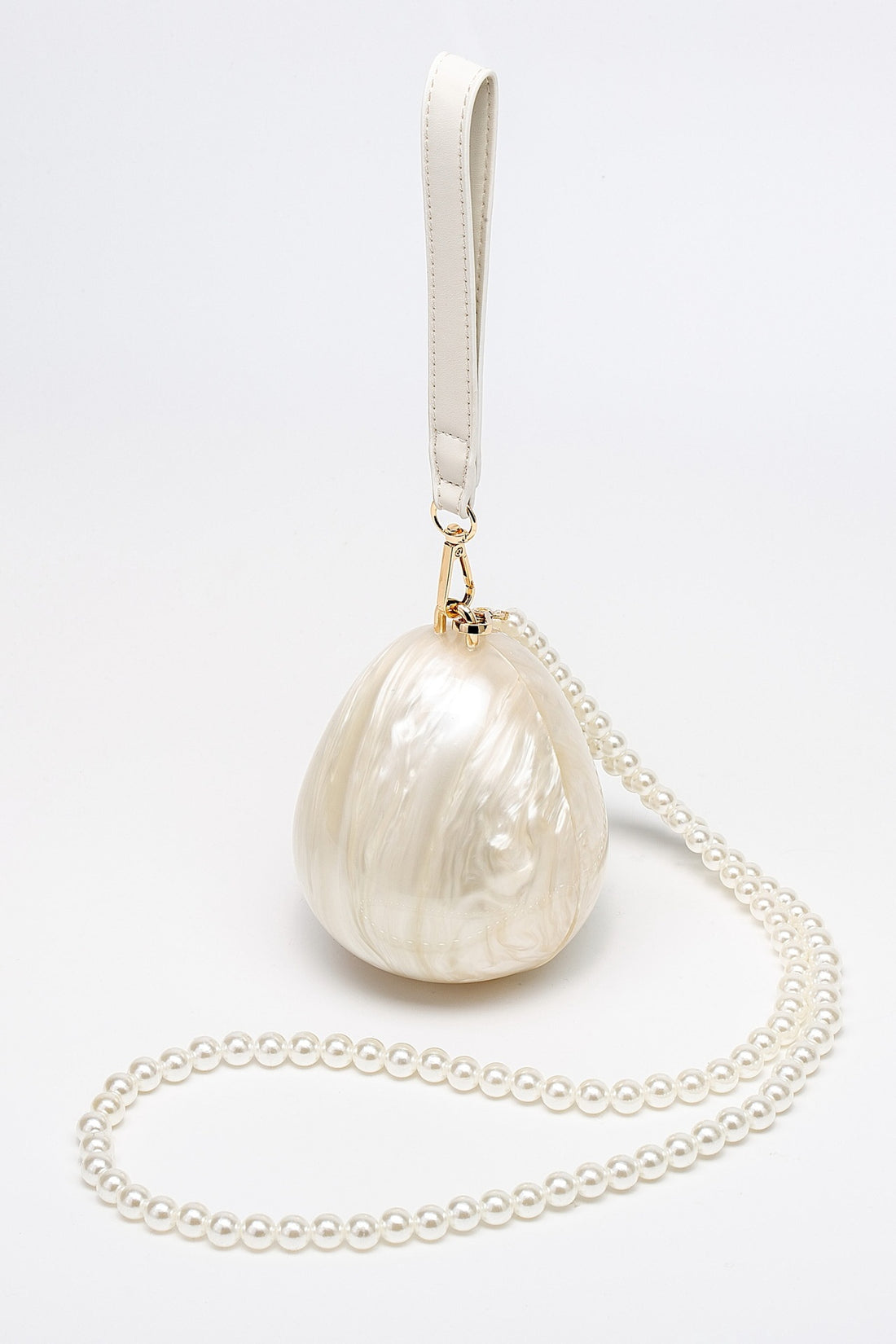 Pearl Strap Egg Bag